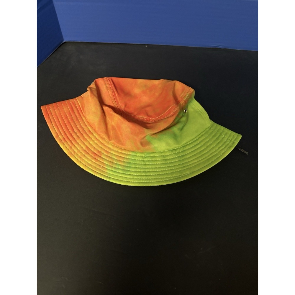 Gatorade Tie Dye Bucket Hat Unisex Orange Green Logo Sports Streetwear Cap